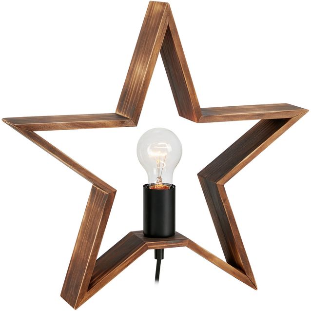 Valokoriste Markslöjd Estrella pöydälle ruskea