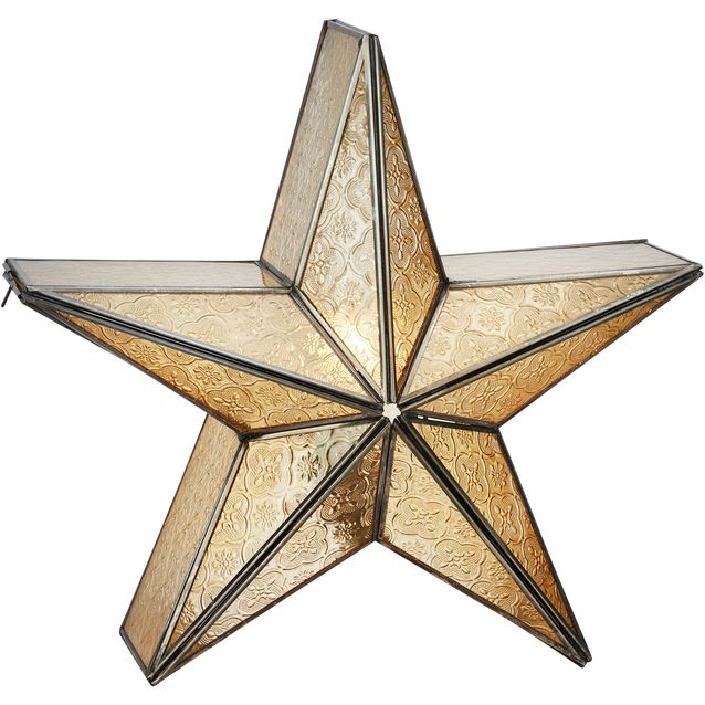 Valokoriste Markslöjd Ayla pöydälle lasia meripihka/antiikkitina