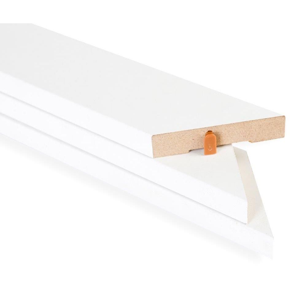 Ovilistat Maler Aava, 12x42xM8, 1-puolinen, mdf, valkoinen, sis. jiirikulmalukitsimet