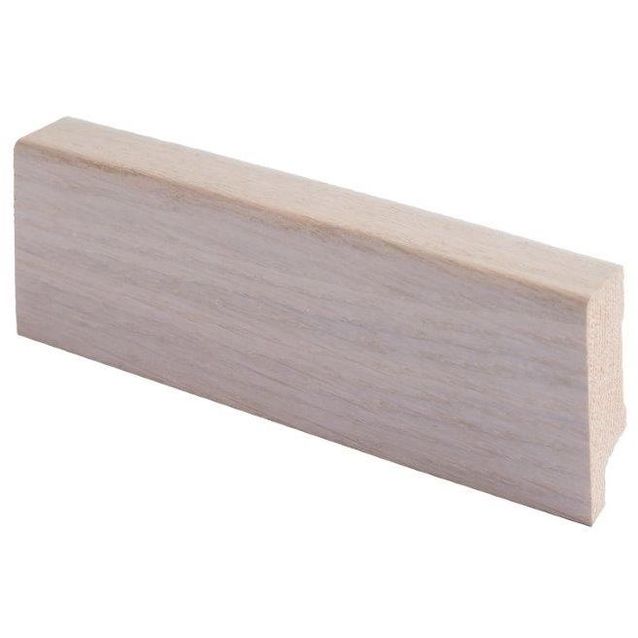 Jalkalista Maler ART R2, 16x42x2700mm, tammi, valkolakattu