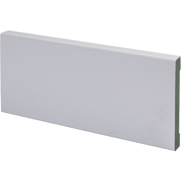 Peitelista Maler SPA, 12x70x2400mm, MDF, kosteudenkestävä, valkoinen