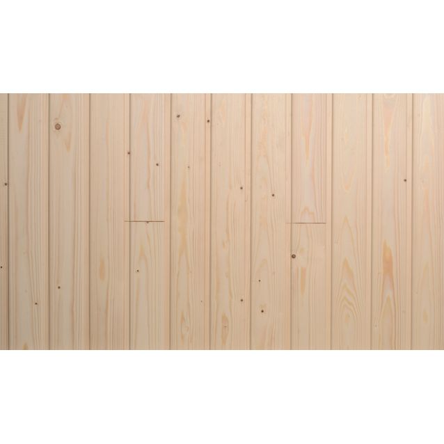 Saunapaneeli/sisustuspaneeli Maler SPA STP-10, 15x95x2700mm, VK kuusi, kirkas saunasuoja