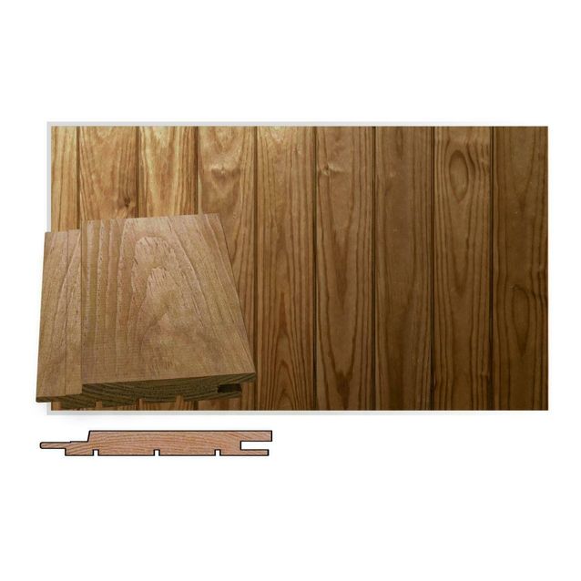 Saunapaneeli Maler STS-3, 13x88x1800mm, lämpökäsitelty mänty, Thermo-D, piilonaulattava