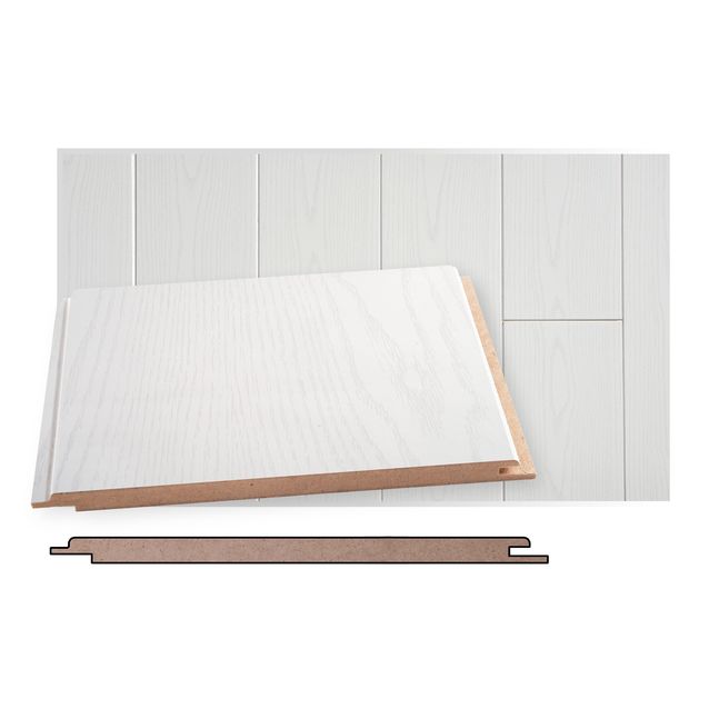 Sisustuspaneeli Maler STP-0, 10x195x2070mm, mdf, ympäripontattu, jääsaarni