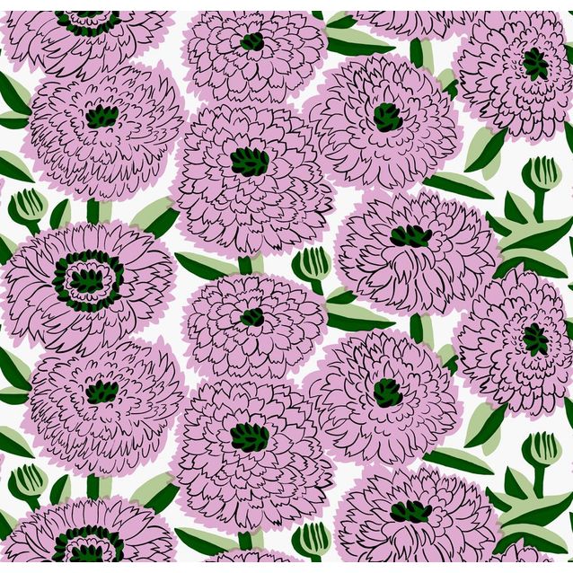Tapetti Marimekko Primavera vaaleanpunainen 0,7x10,05 m