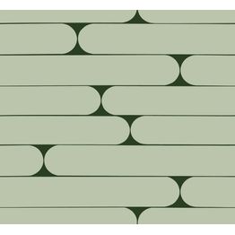 Tapetti Marimekko Putki, 0.7x10.05m, retro, vihreä