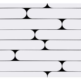 Tapetti Marimekko Putki, 0.7x10.05m, retro, mustavalkoinen