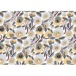 Tapetti Marimekko Rosarium, 0.7x10.05m, pioni, ruusu, romanttinen, pastelli