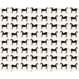 Tapetti Marimekko Musta tamma, 0.7x10.05m, eläinkuosi, vaalea