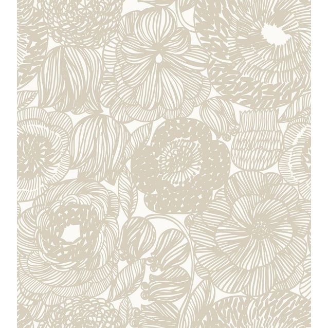 Tapetti Marimekko Kurjenpolvi beige 0,7x10,05 m
