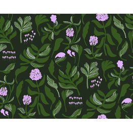 Tapetti Marimekko Kasvio, 0.7x10.05m, musta/vihreä