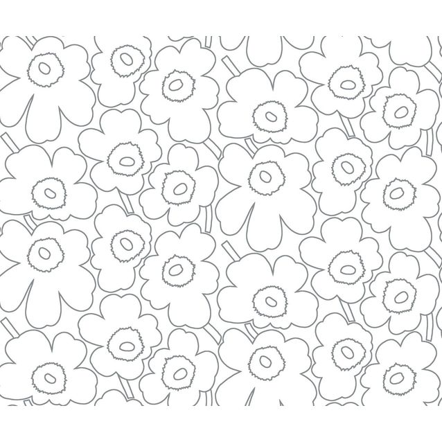 Tapetti Marimekko Piirto Unikko, 0.7x10.05m, non-woven