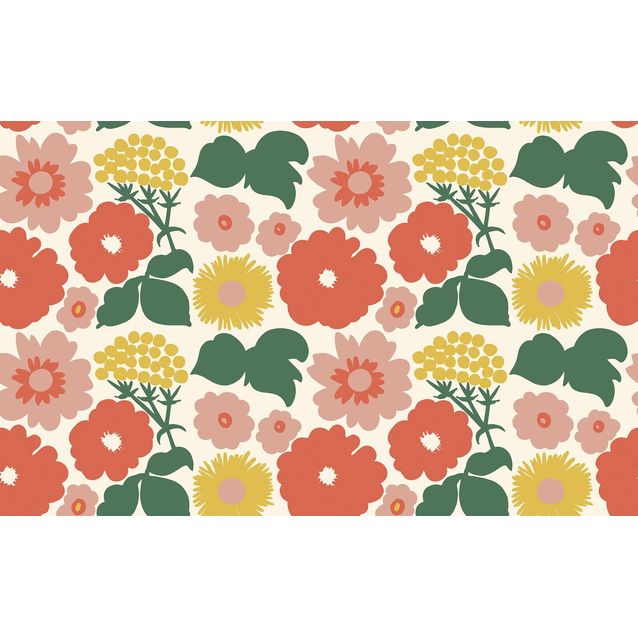 Tapetti Marimekko Kukkatori, 0.7x10.05m, non-woven
