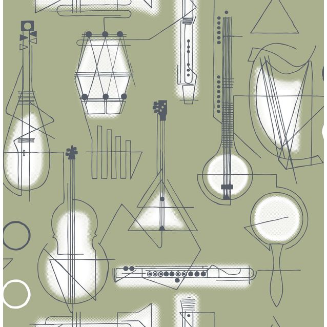 Tapetti Mini Moderns Concert, 0.52x10m, non-woven