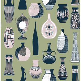 Tapetti Mini Moderns Vessel, non-woven, retro