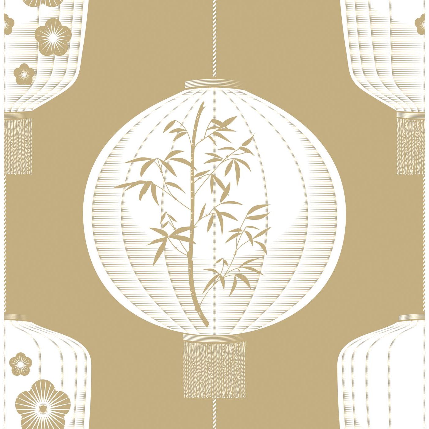 Tapetti Mini Moderns Lucky Lantern, 0.52x10m, non-woven, olki