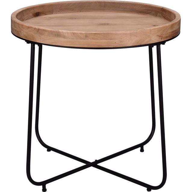 Pöytä M&M Jette Ø66cm musta/puu