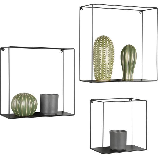 Seinähyllysetti M&M Rita 3-pack musta