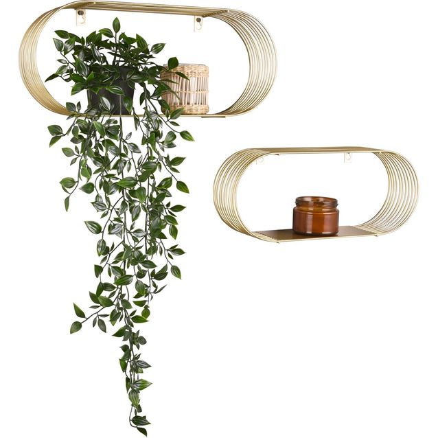 Seinähyllysetti M&M Joyce 2-pack kulta