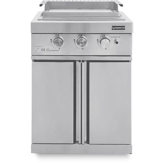 Teppanyaki-kaasugrilli Myoutdoorkitchen Stainless Collection, 3 poltinta