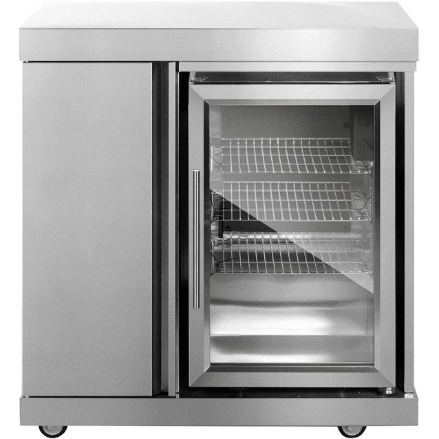 Jääkaappimoduuli Myoutdoorkitchen Stainless Collection, 83 cm, teräs, 63 l, säilytyskaappi