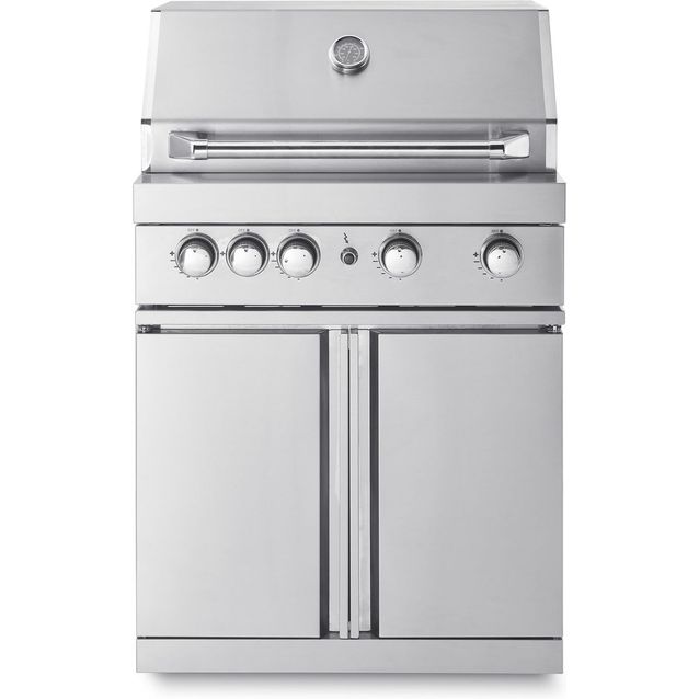 Vapaasti seisova kaasugrilli 4 poltinta ja infrapunalämmitin Myoutdoorkitchen Stainless Collection