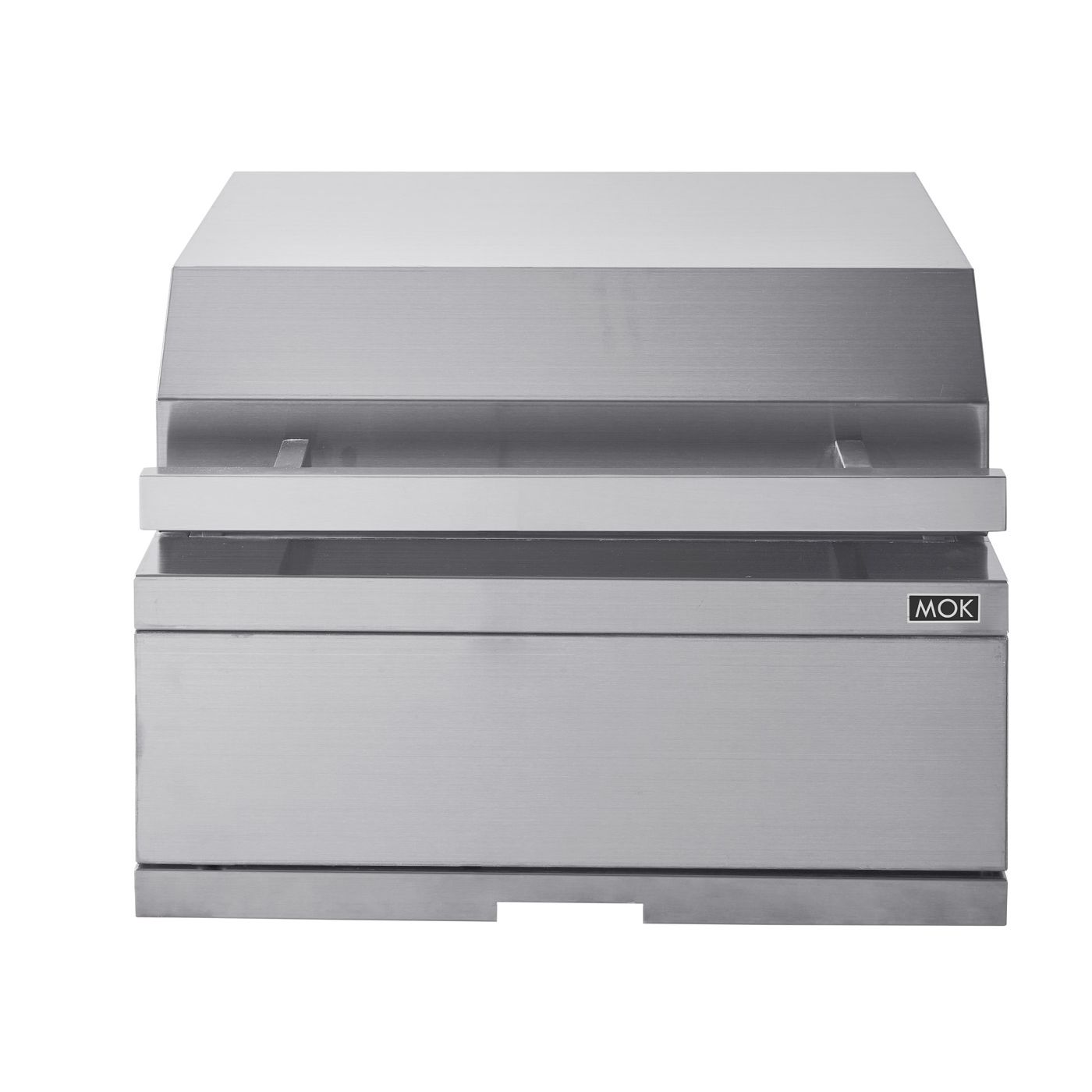 Kesäkeittiön hiiligrillimoduuli Myoutdoorkitchen integroitava ruostumaton teräs