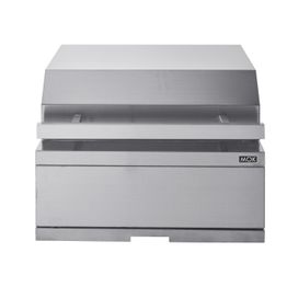 Kesäkeittiön hiiligrillimoduuli Myoutdoorkitchen integroitava ruostumaton teräs