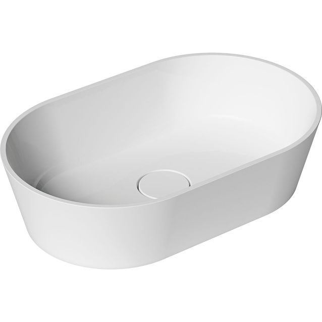 Malja-allas Mora Lava II M, 600x380 mm, valkoinen