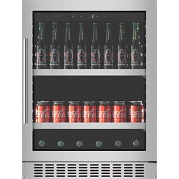 Juomakaappi mQuvée BeerServer 60 BS60S-700, 60cm, teräs, integroitava