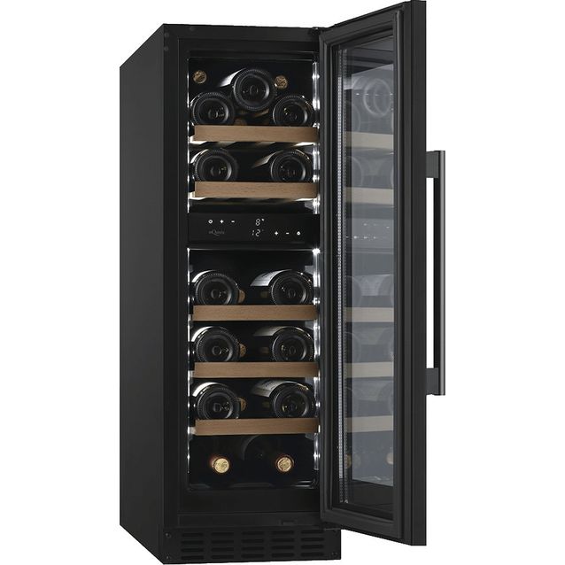 Viinikaappi mQuvée, WineCave 800 30D Fullglass Black - WCD30FGB-800