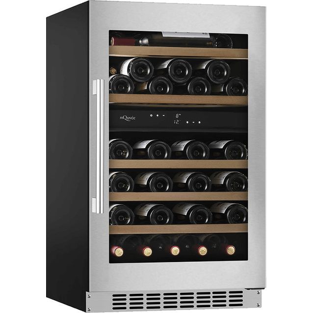Viinikaappi mQuvée, WineCave 800 50D Stainless- WCD50S-800