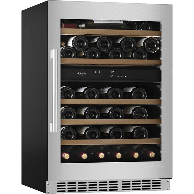 Viinikaappi mQuvée, WineCave 800 60D Stainless- WCD60S-800