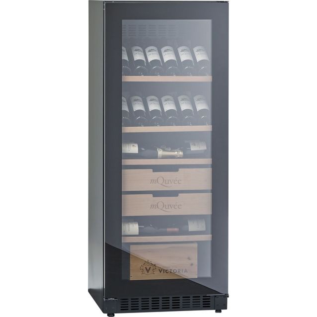 Viinikaappi mQuvée Velvet 100 Glass, musta