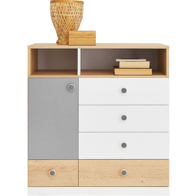 Lipasto Nomla PIXEL SYSTEM PX9, 85x90cm, ruskea/valkoinen