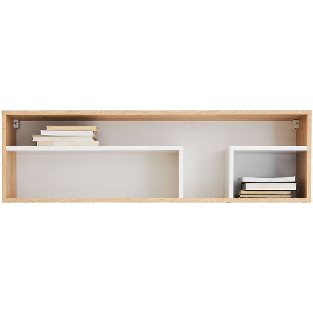 Seinähylly Nomla PIXEL SYSTEM PX13, 105x35cm, ruskea/valkoinen