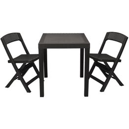 Puutarhakalustesetti Nomla Poker, harmaa