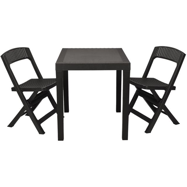 Puutarhakalustesetti Nomla Poker, harmaa