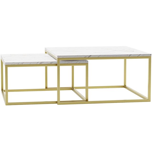 Sohvapöytä Nomla DUAL ZLOTY, 2kpl, eri värejä