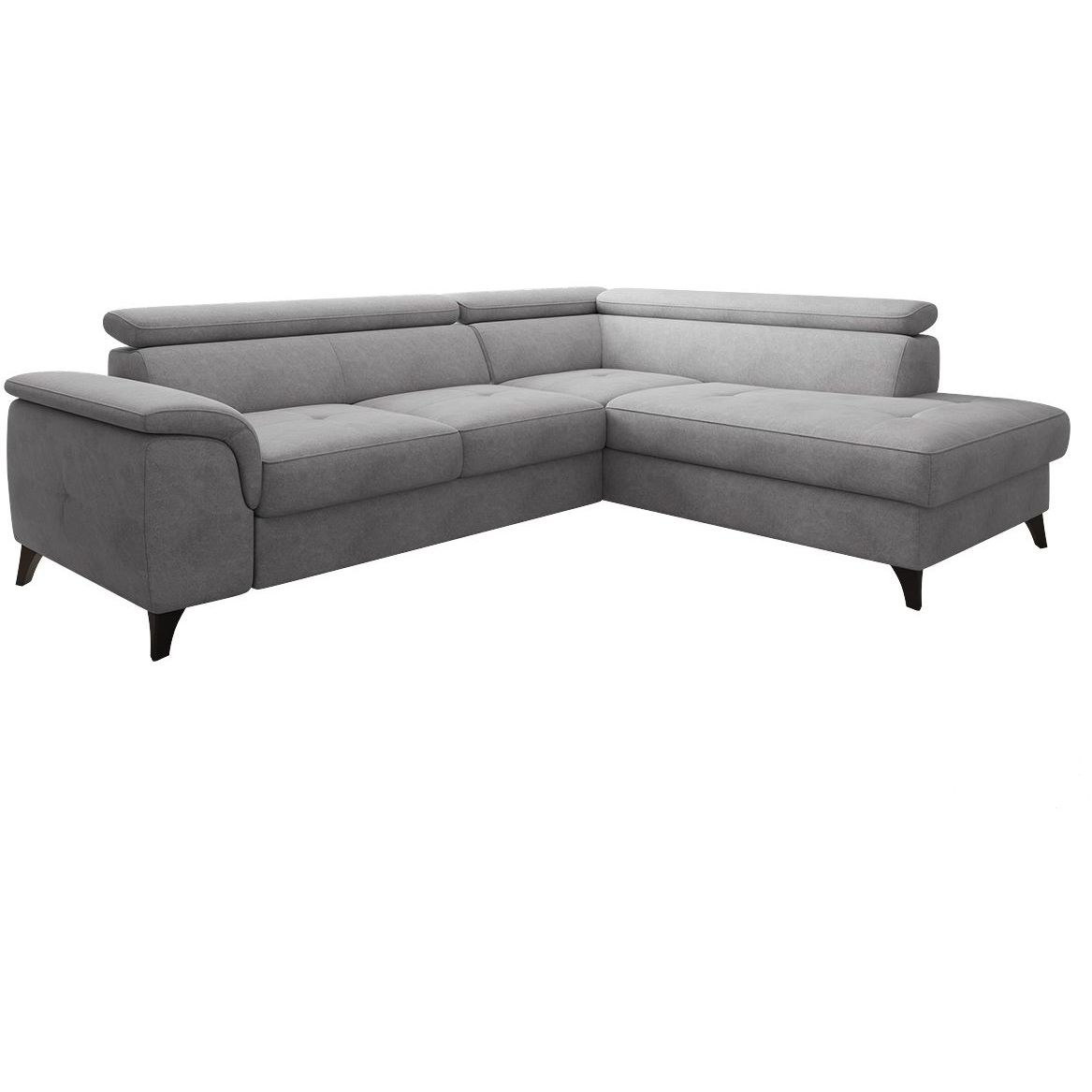 Kulmavuodesohva Nomla ALDEIA, 5-istuttava, oikea, vaaleanharmaa