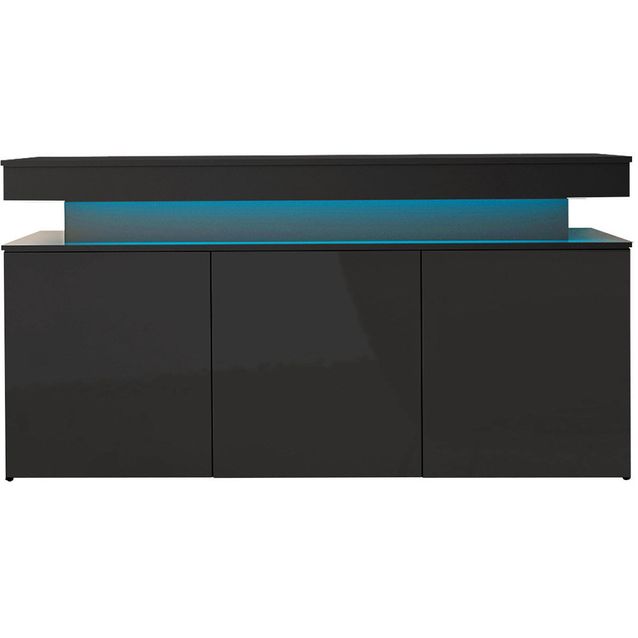 Lipasto Nomla 3D 160 GLOSSA 03, LED-valaistuksella, 83x160cm