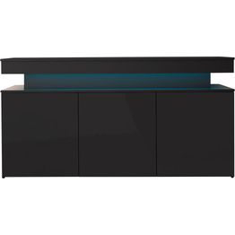 Lipasto Nomla 3D 160 GLOSSA 03, LED-valaistuksella, 83x160cm