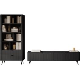 Olohuoneen huonekalusetti Nomla LANTE I, musta