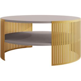 Sohvapöytä Nomla FIKOLI GOLD, kulta/beige