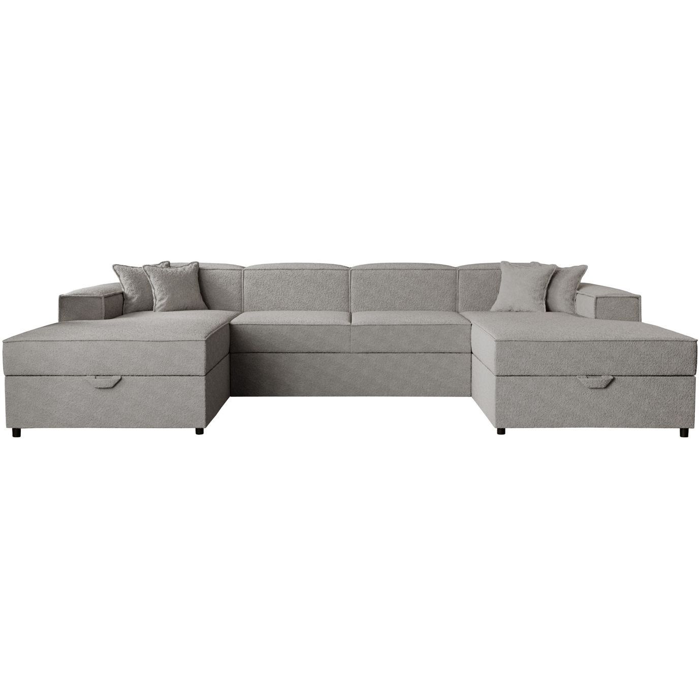 U-kulmavuodesohva Nomla SANTOS U, vaaleanharmaa