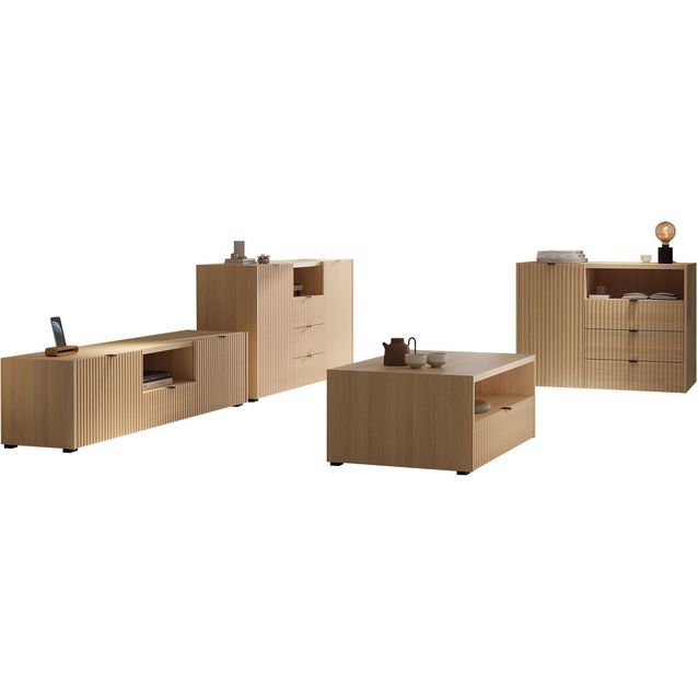 Olohuoneen huonekalusetti Nomla CYLIZA I, ruskea