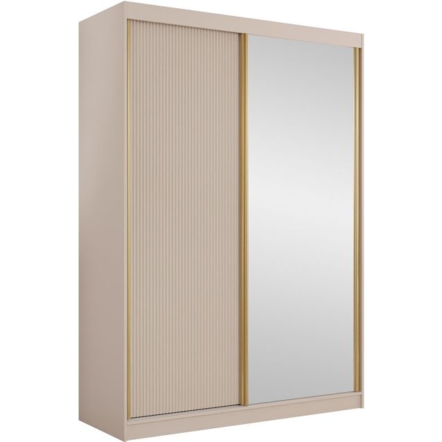 Liukuovivaatekaappi Nomla 2D TIRENO, peiliovella, 151x216cm