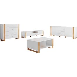 Olohuoneen huonekalusetti Nomla LOUTIO I, valkoinen