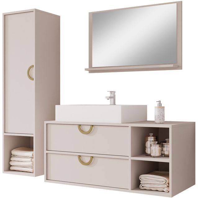 Kylpyhuonekalustesarja Nomla GEWIRO 14, altaalla, eri värejä