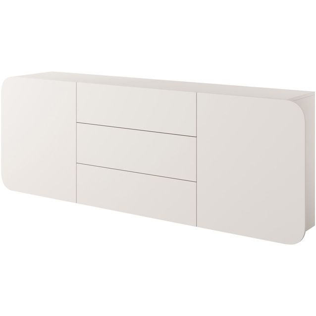 Seinälle kiinnitettävä lipasto Nomla A RENE 2DD3S, leveys 200cm, beige